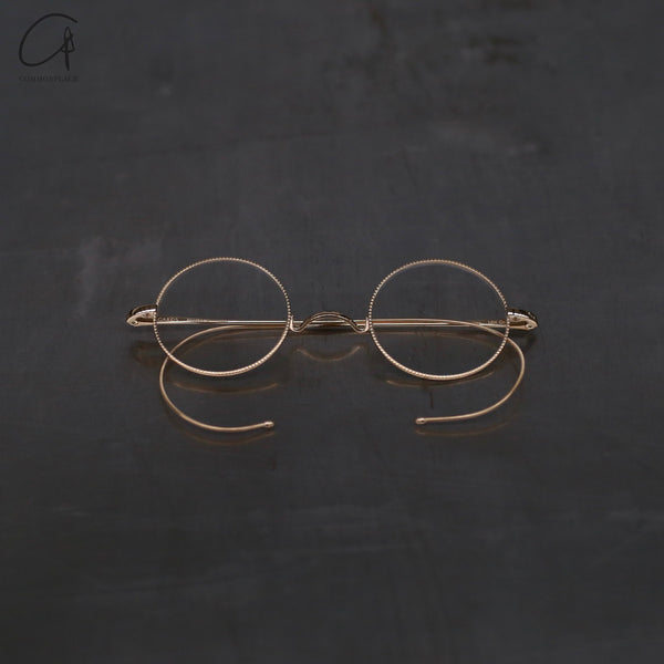 Rigards RG1801AU series pure gold round frame glasses RG-RG1801AU-JKTM pure gold frame transparent